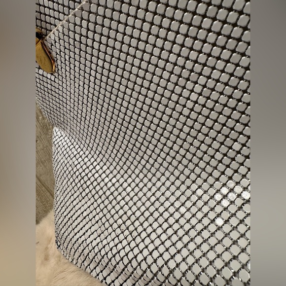 Y&S Vintage White Chain mail bag - Picture 12 of 15
